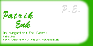 patrik enk business card